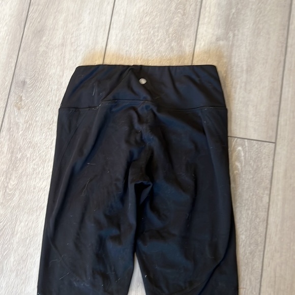 𝅺YOGALICIOUS black crop mesh back leggings size small - Picture 6 of 7
